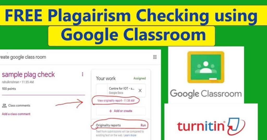 Google Classroom And Plagiarism Checking